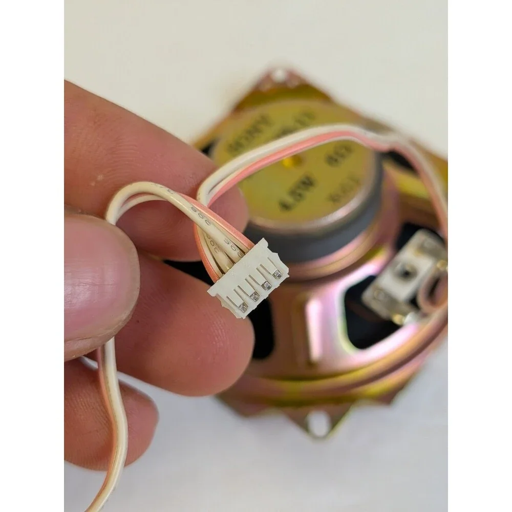 Sony 1-529-185-11 Home Speakers Pair 4.5W 6Ω Wired 1.0Ch Gold Black Metal